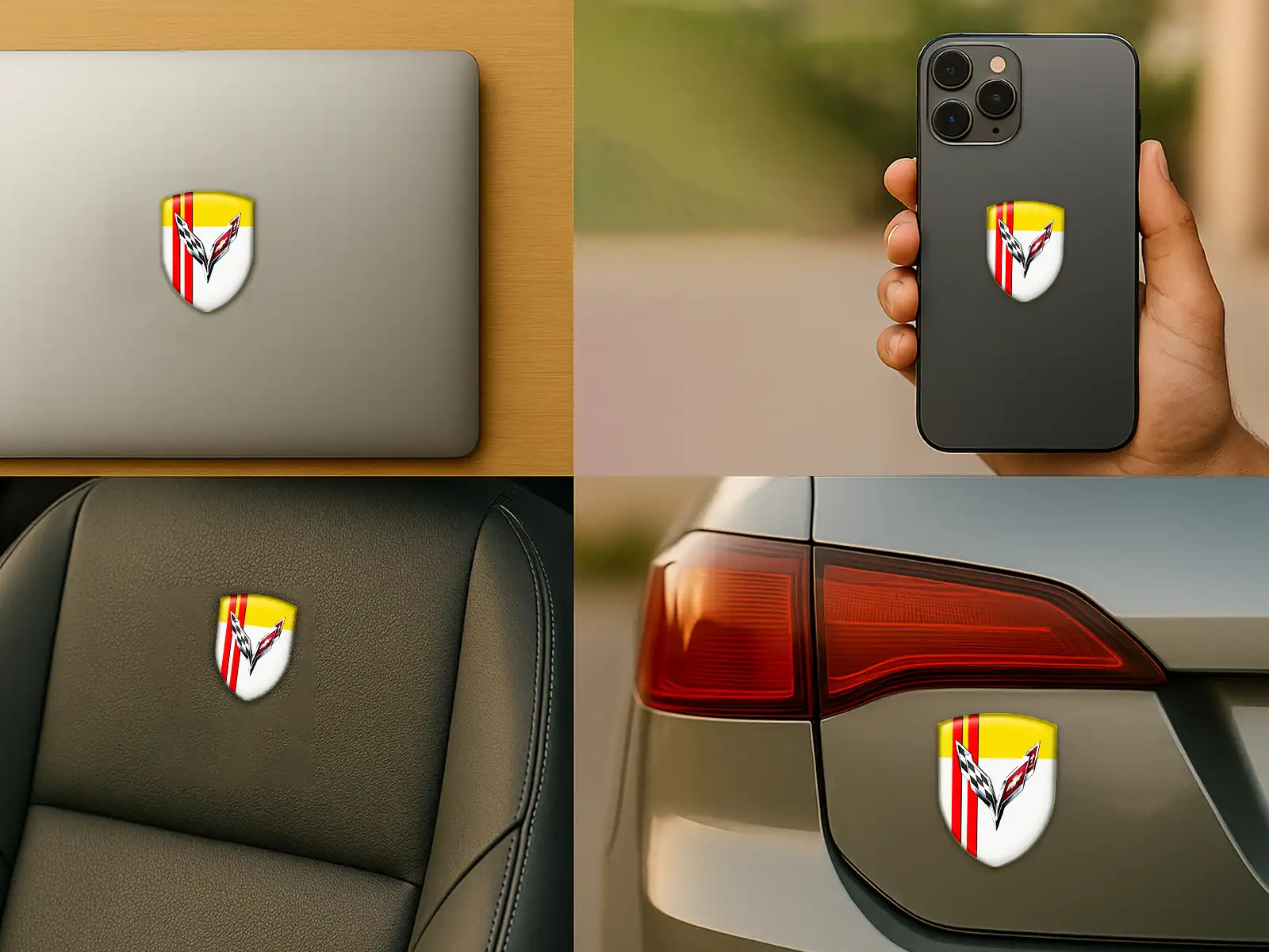 Corvette Adesivi Finestrini Auto Universali Alta Qualità Robusti